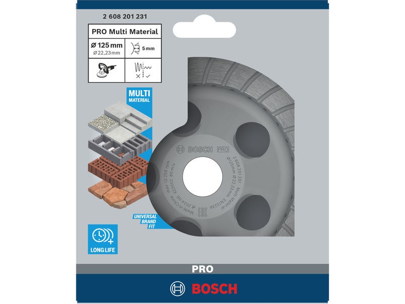 Lončasti brus Bosch PRO Multi Material, 2608601761